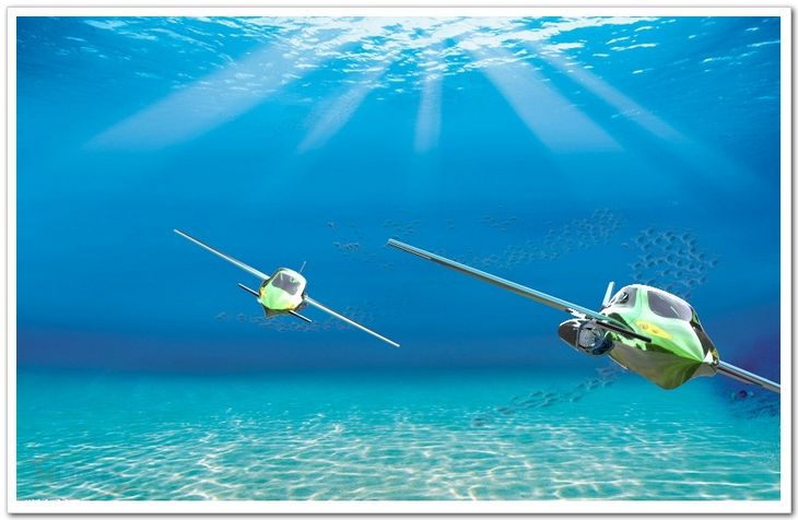 四栖汽车在海底